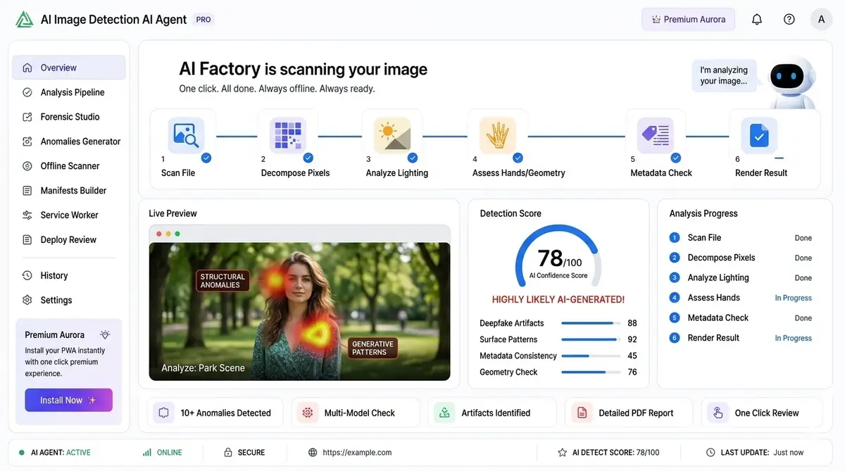 AI Norwegian learning — example of the AI tool dashboard software
